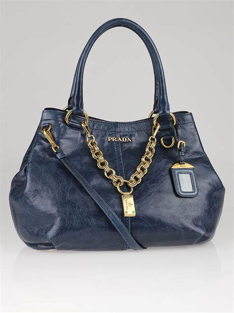 prada vitello lux flap bag|Prada blue vitello shine tote.